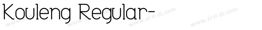 Kouleng Regular字体转换